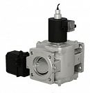 Клапаны электромагнитные двухпозиционные фланцевые DN 40-100, с электроприводом регулятора расхода (привод SP0) и датчиком положения